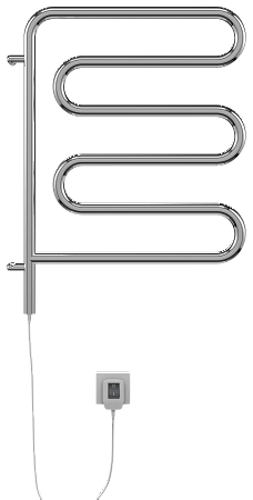 Электро 25 Ш-обр 450х570 поворотный Полотенцесушитель  TERMINUS Бийск - фото 2