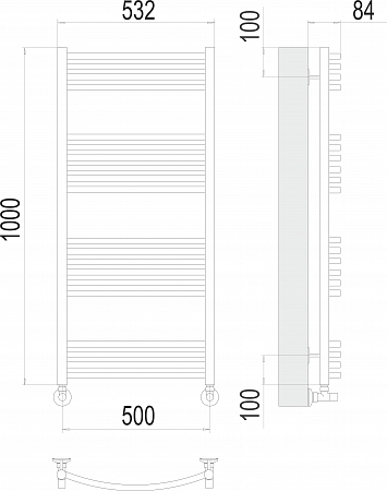 Классик П20 500х1000 Полотенцесушитель  TERMINUS Бийск - фото 3